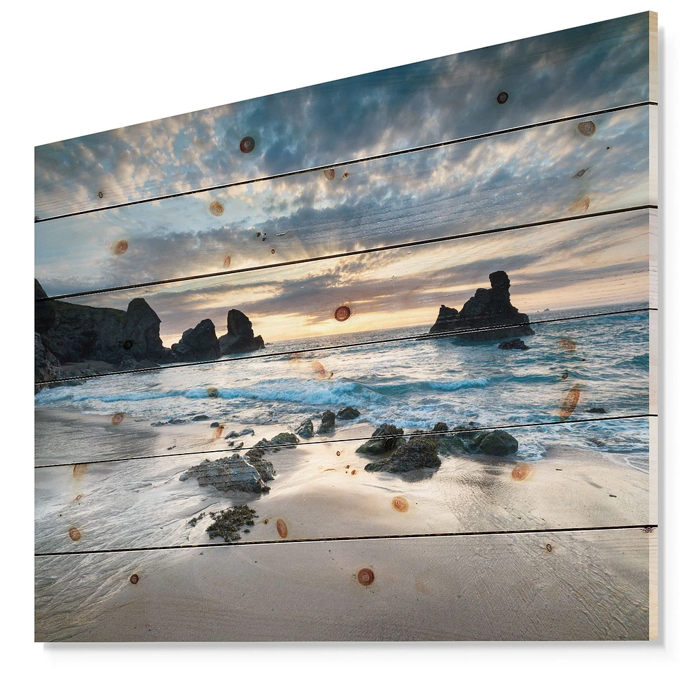 Beautiful Porthcothan Bay Wood Wall Art