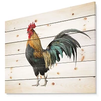 Chicken rooster Wood Wall Art