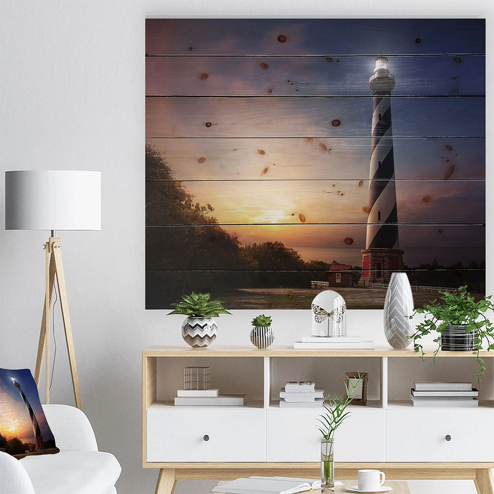 Cape Hatteras Wood Wall Art