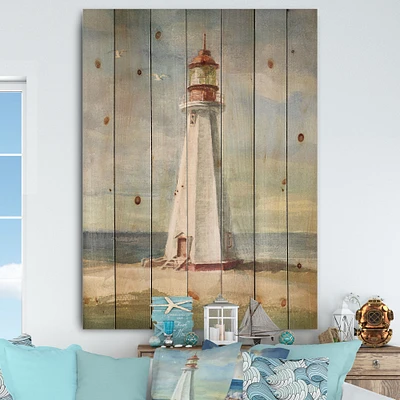 Nautical Lighthouse I Wood Wall Art