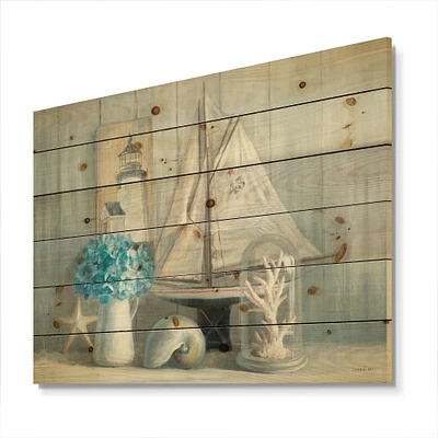 Summer Nautical House Wood Wall Art