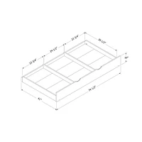 Sweedi Natural Wood Twin Trundle Bed by South Shore Furniture