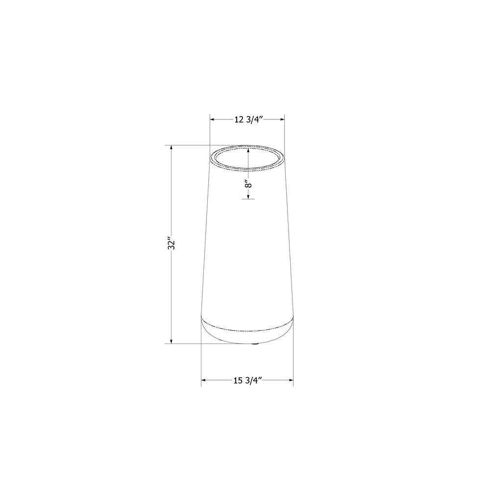 Dalya Tall Outdoor Pot Planter Grege by South Shore Furniture