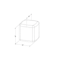 Dalya Outdoor Side Table by South Shore Furniture - Light Yellow