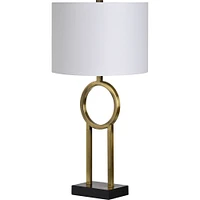 Lampe de table Burlington en fer noir mat