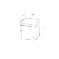 Dalya Square Square Outdoor Side Table Dark Grey by South Shore Furniture
