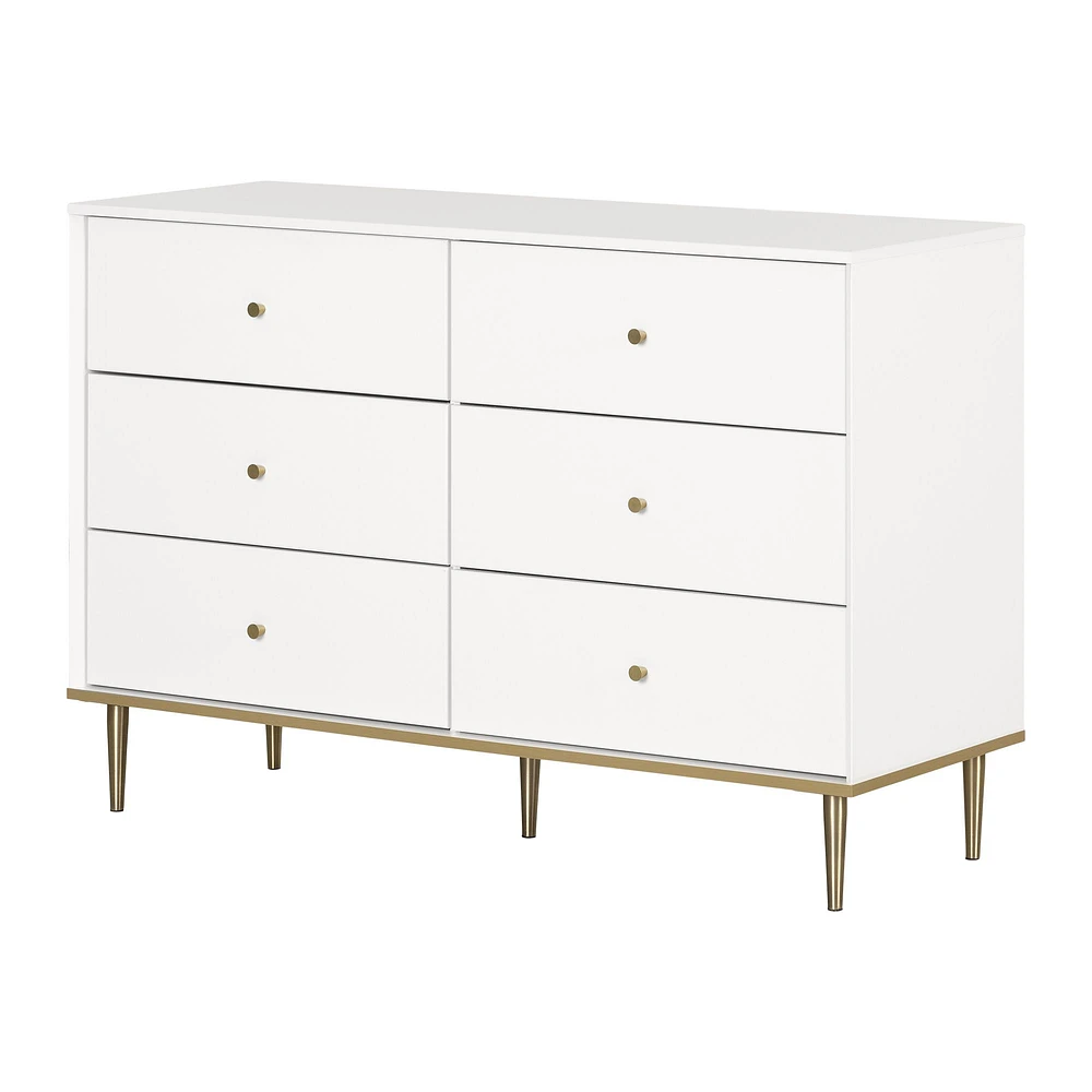 Commode double à 6 tiroirs Dylane par South Shore Furniture