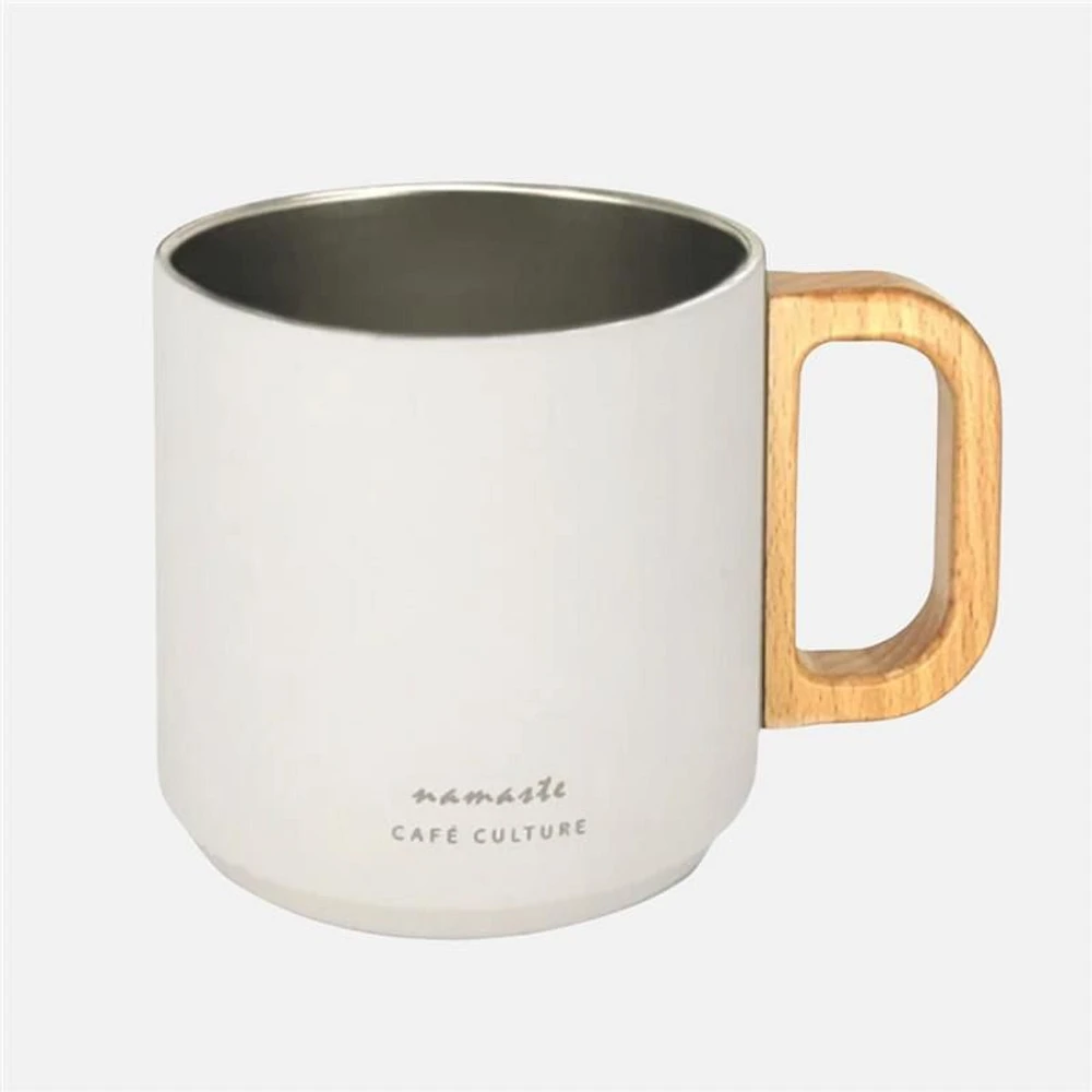 Café Culture Namaste Double Walled Mug - White