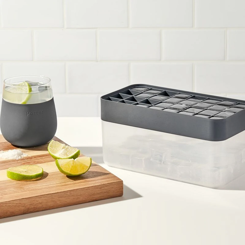 Peak Ice Cube Box & Tray Set by W&P