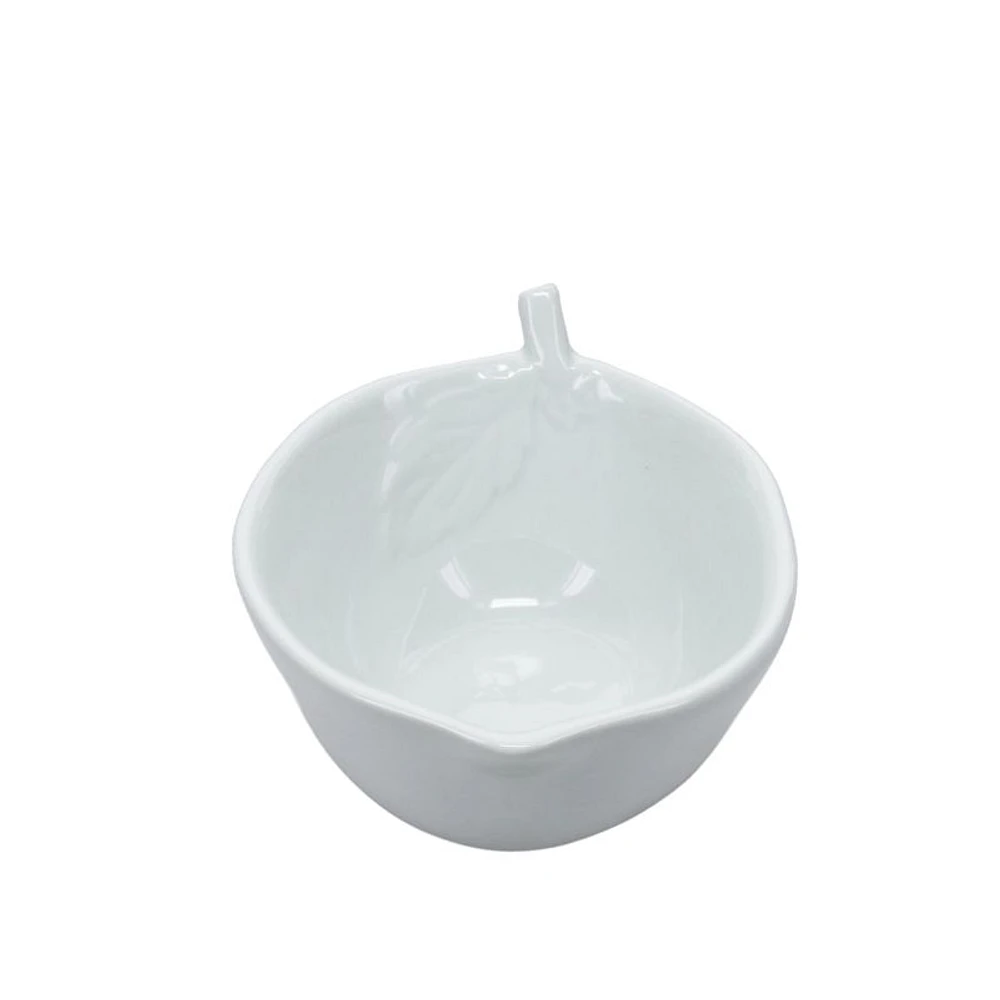 White Lemon-Shaped Snack Bowl by BIA