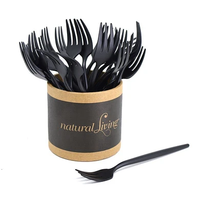 Petite fourchette noire par Natural Living