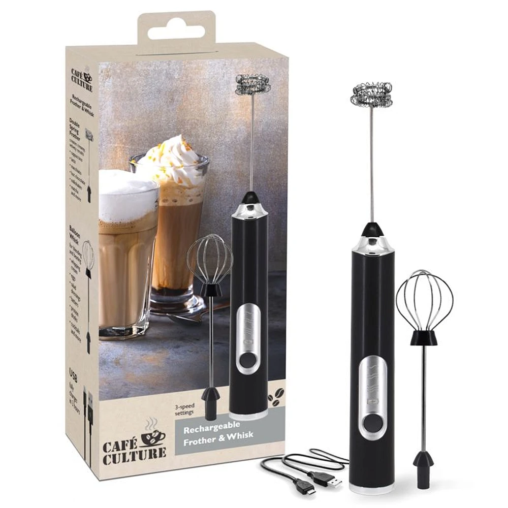 Café Culture Rechargeable Frother & Wisk