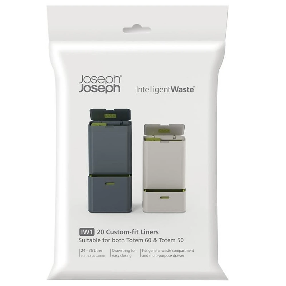 Joseph Joseph Intelligent Waste Trash Bags, Pack of 20 