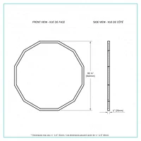 Opal miroir en métal