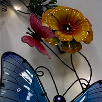 Décoration murale Couronne solaire avec papillons