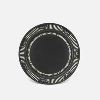 Batik black salad plate by bia