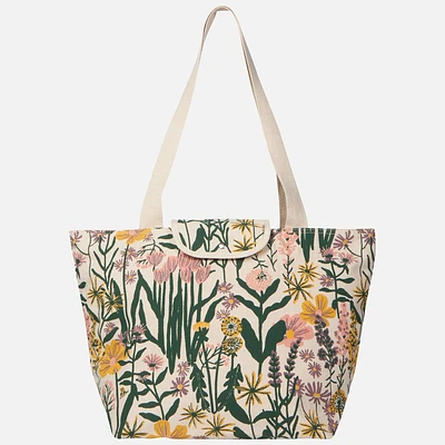 Tote bag bee blooms - multi-colored