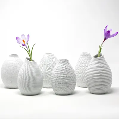Small white porcelain vase