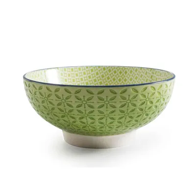 Aster green serving bowl 18.5 cm by bia