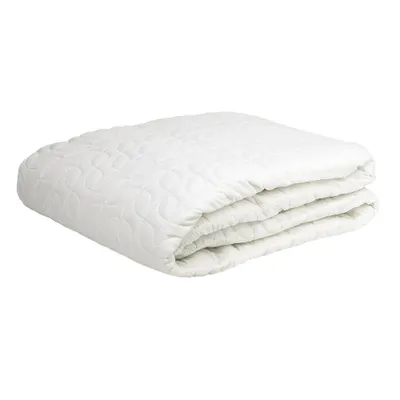 Deluxe quilted microfibre mattress pad - double