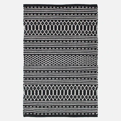 Dhurrie rug - black