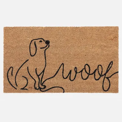 Dog woof doormat