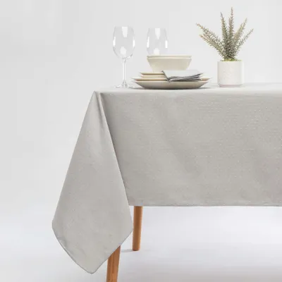 Dots tablecloth - white - 58"" round