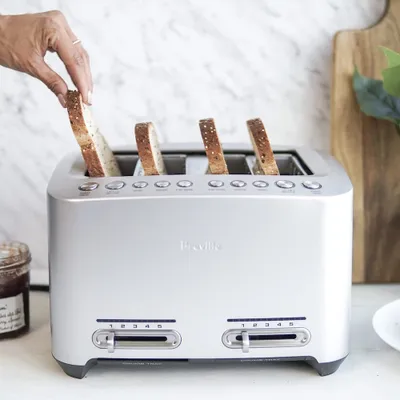 Grille-pain breville quatre tranches « smart toaster »