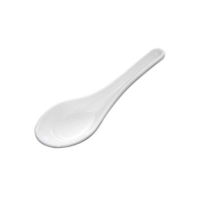 White tasting spoon