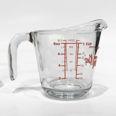 Fire-king 8oz glass measuring cup