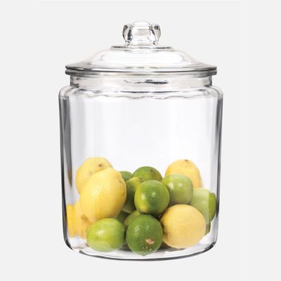 Glass jar with lid - 2 gal