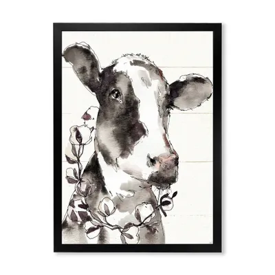 Cow portrait counrty life wall art