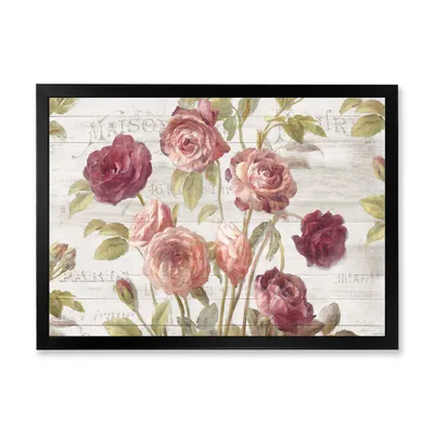French roses i canvas wall art