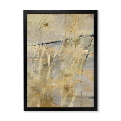 Geometric cream block ii wall art - 24"" x 32"" - canvas only