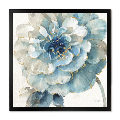 Indigold gold country flower canvas wall art print