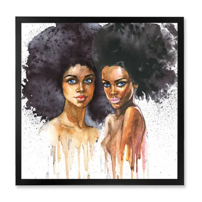portrait of two afro american women - x
