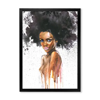 Portrait of african american woman vii wall art