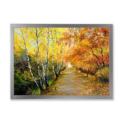 toile « river the autumn woods » - po x