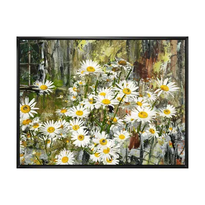 Daisies flowers under the window wall art