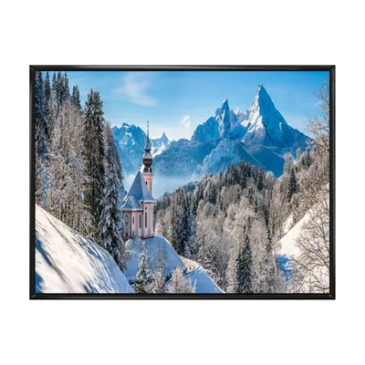 Winter in the bavarian alps wall art