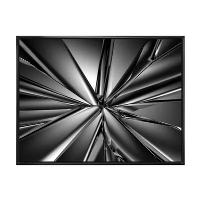 Futuristic crystal background canvas art print - 32"" x 16"" - canvas only