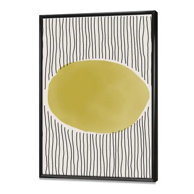 Minimal geometric lines and circle ix canvas wall art print - 34"" x 44"" - canvas only