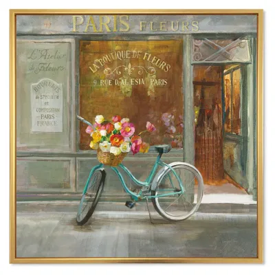 Paris french flowershop canvas