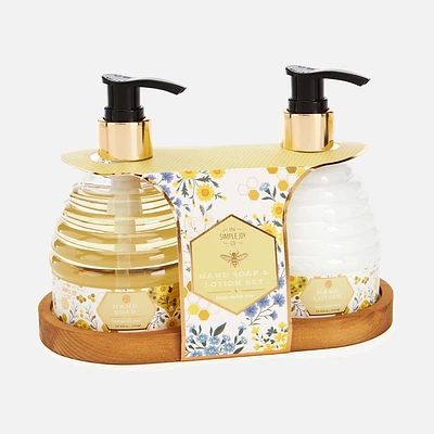 Hand soap and lotion gift set - honeysuckle rose