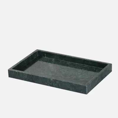 Green bath accessories collection - green tray