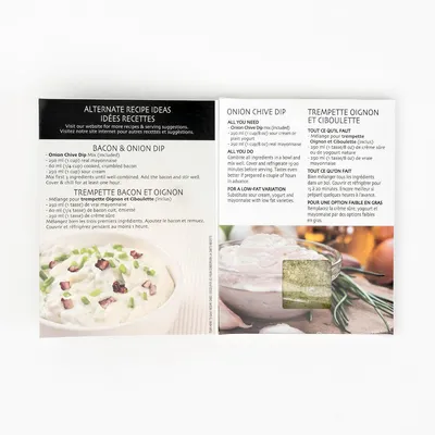 Onion chive dip mix