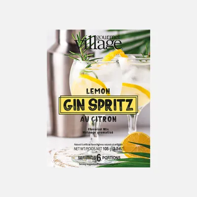 Lemon gin spritz drink mix by gourmet du village