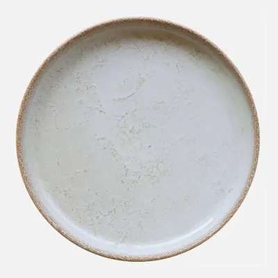 Uno alabaster charger plate by mesa ceramics