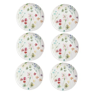 Set of 6 wildwood plates by maxwell & williams (23 cm)