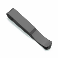 Steelx stainless steel black plated tie clip